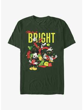 Disney Mickey Mouse Bright Christmas Mickey, Goofy, and Donald T-Shirt, , hi-res