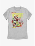 Disney Mickey Mouse Bright Christmas Mickey, Goofy, and Donald Womens T-Shirt, ATH HTR, hi-res