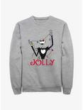 Disney The Nightmare Before Christmas Jack Jolly Lights Sweatshirt, ATH HTR, hi-res