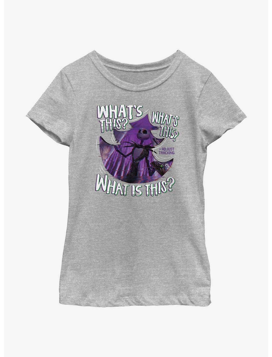 Disney The Nightmare Before Christmas Jack Skellington What's This? Youth Girls T-Shirt, ATH HTR, hi-res