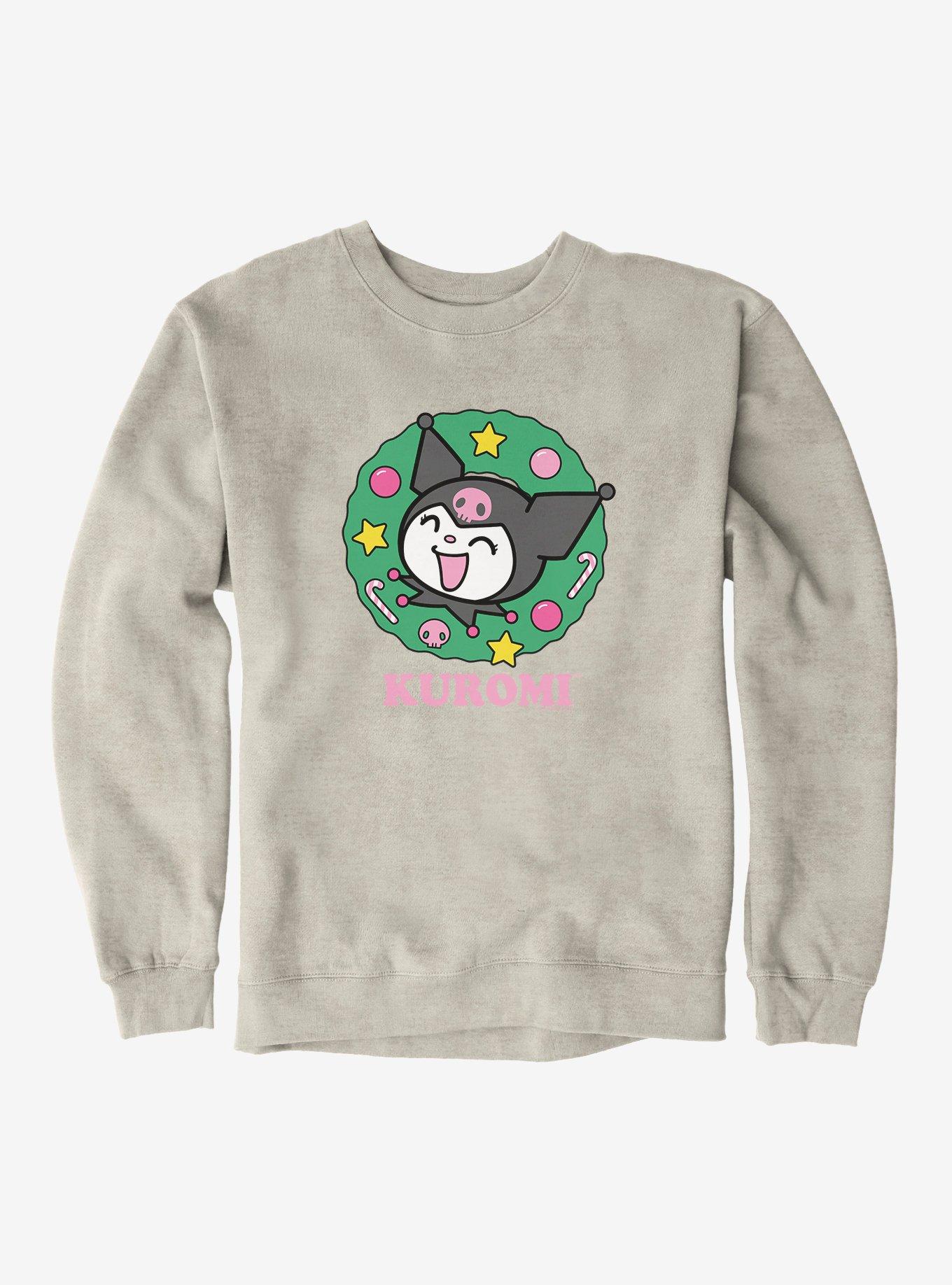 Kuromi Christmas Wreath Sweatshirt, , hi-res