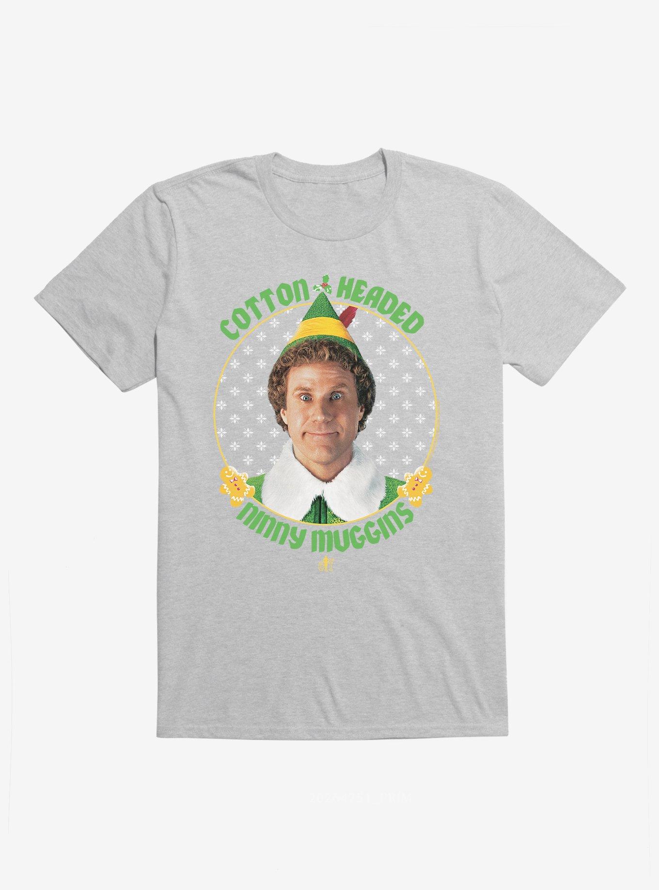 Elf Cotton Headed Ninny Muggins T-Shirt, HEATHER GREY, hi-res