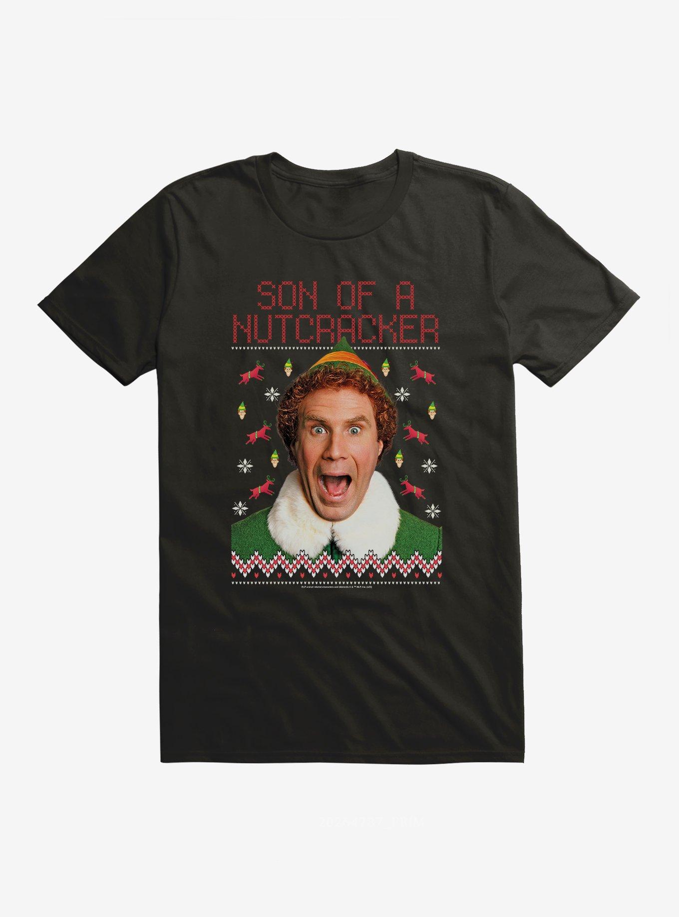 Elf Son Of A Nutcracker T-Shirt, BLACK, hi-res