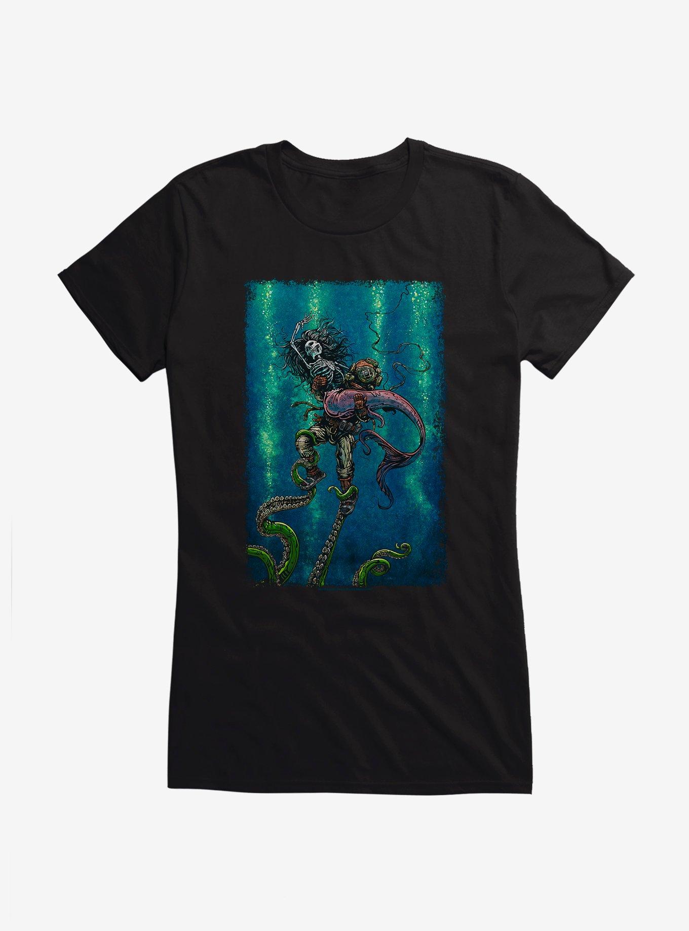 Catch Or Release Girls T-Shirt by David Lozeau