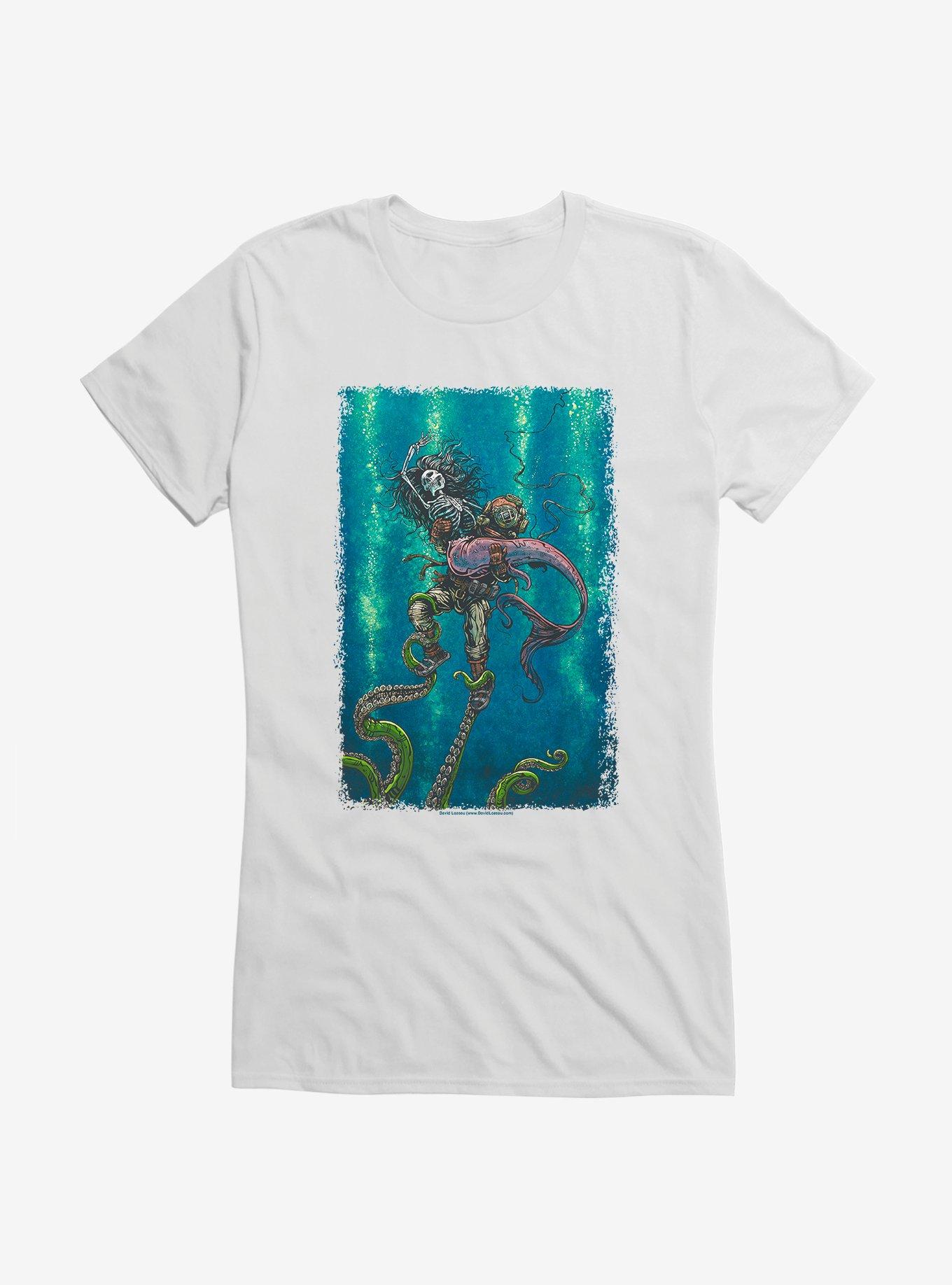 Catch Or Release Girls T-Shirt by David Lozeau