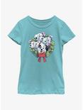 Disney 101 Dalmatians Puppy Christmas Wreath Youth Girls T-Shirt, TAHI BLUE, hi-res