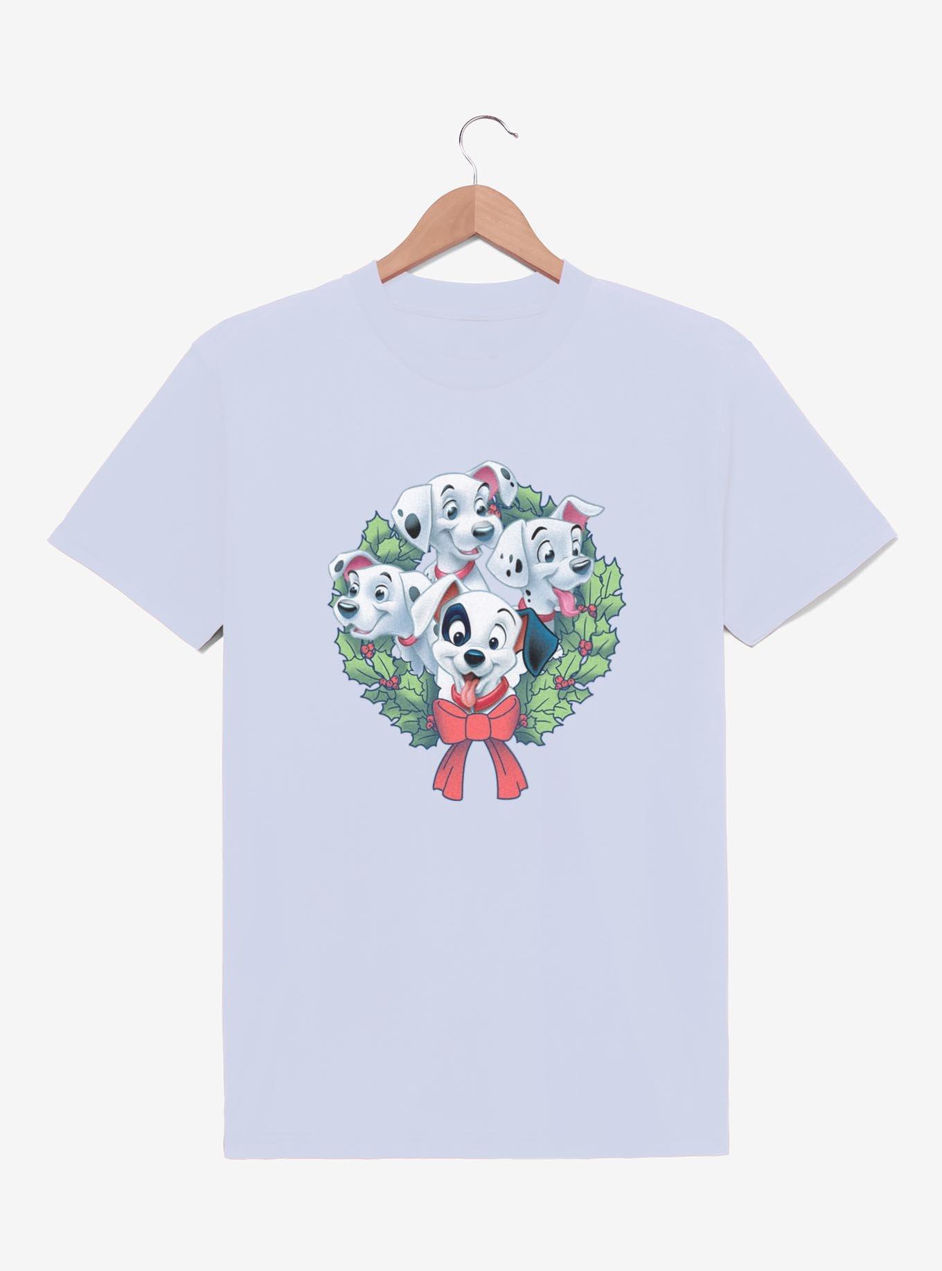 Disney 101 Dalmatians Puppy Christmas Wreath T-Shirt