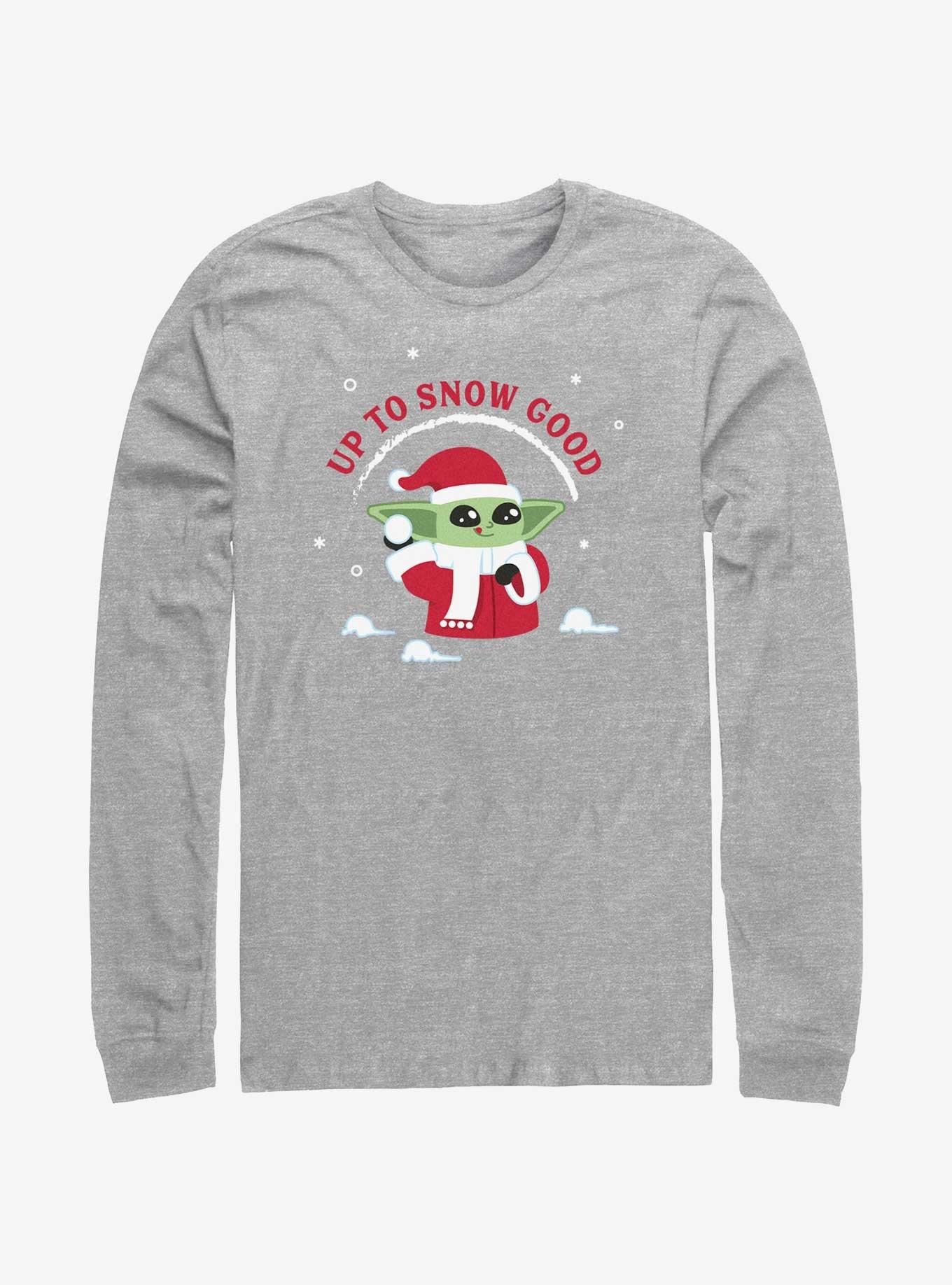 Star Wars The Mandalorian Santa Grogu Up To Snow Good Long-Sleeve T-Shirt, , hi-res