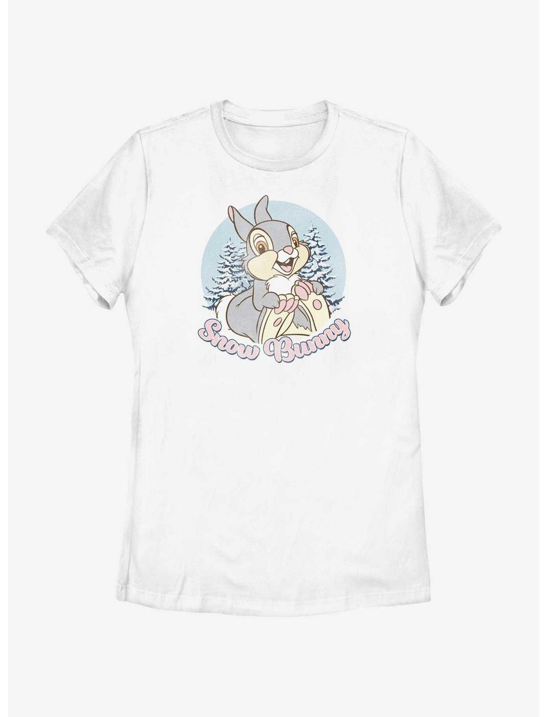 Disney Bambi Snow Bunny Thumper Womens T-Shirt, WHITE, hi-res