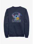 Disney Lilo & Stitch Did It For Hanukkah Latkes Sweatshirt, NAVY, hi-res