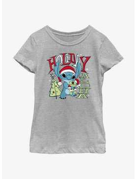 Disney Lilo & Stitch Holiday Aloha Youth Girls T-Shirt, , hi-res