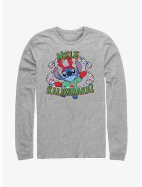 Disney Lilo & Stitch Mele Kalikimaka Merry Christmas in Hawaiian Long-Sleeve T-Shirt, , hi-res