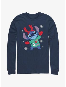 Disney Lilo & Stitch Reindeer Stitch Long-Sleeve T-Shirt, , hi-res