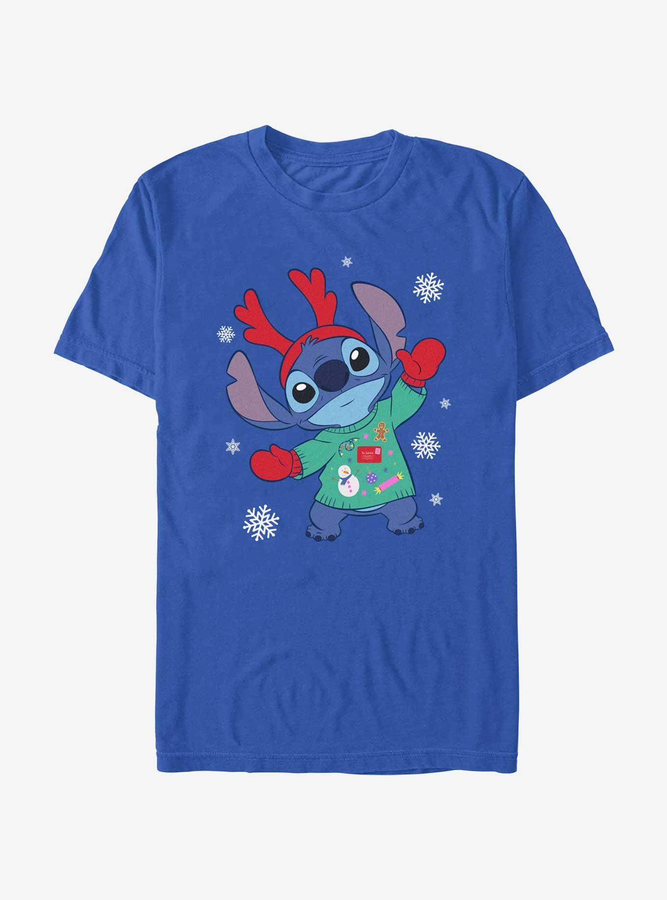 Disney Lilo & Stitch Reindeer Stitch T-Shirt, , hi-res