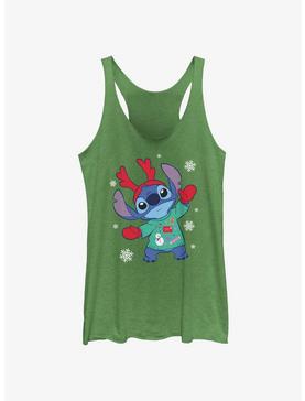 Disney Lilo & Stitch Reindeer Stitch Womens Tank Top, , hi-res