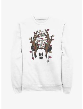 Disney Mickey Mouse Christmas Light Antlers Sweatshirt, , hi-res