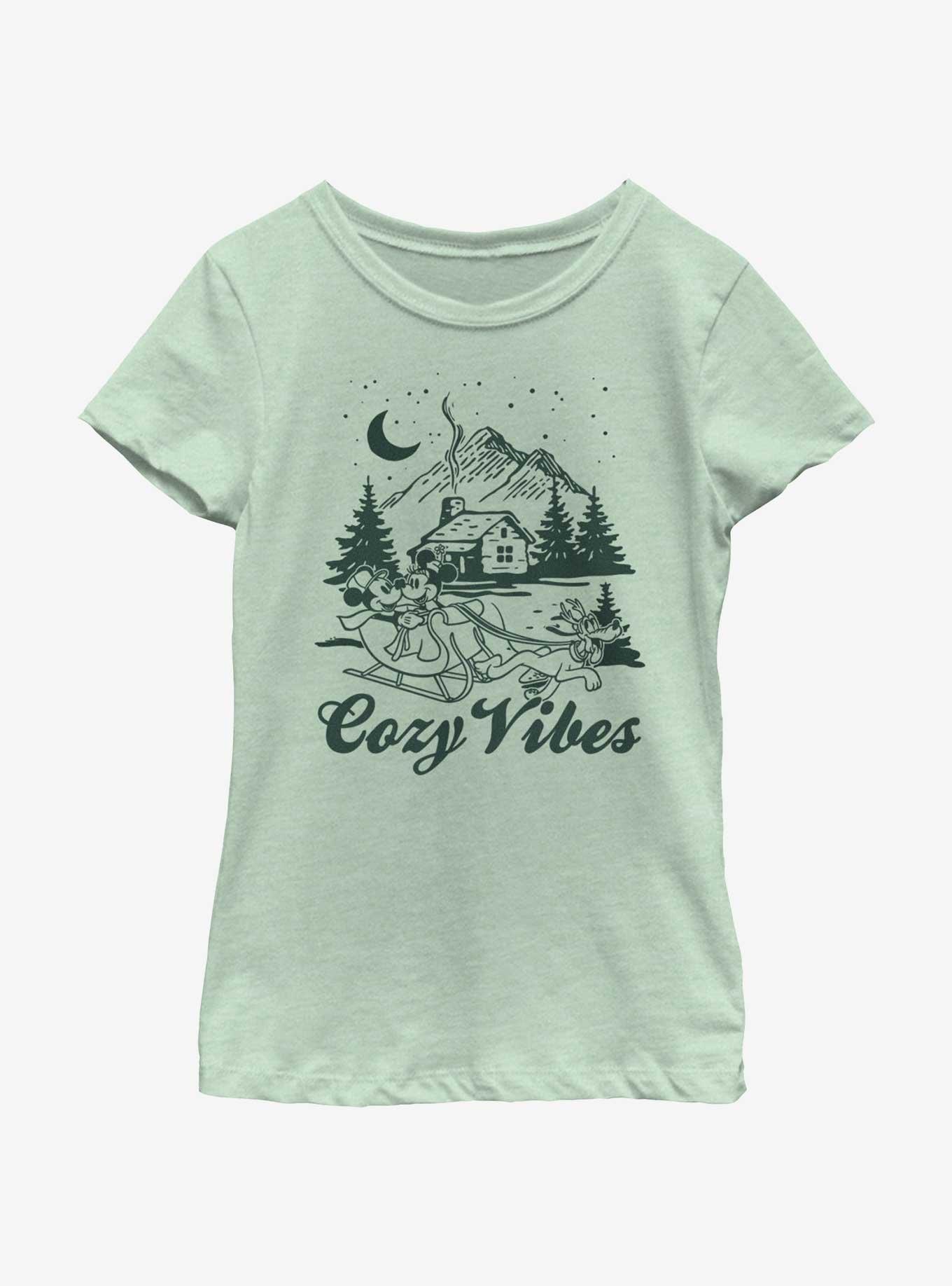 Disney Mickey Mouse Cozy Cabin Youth Girls T-Shirt, , hi-res