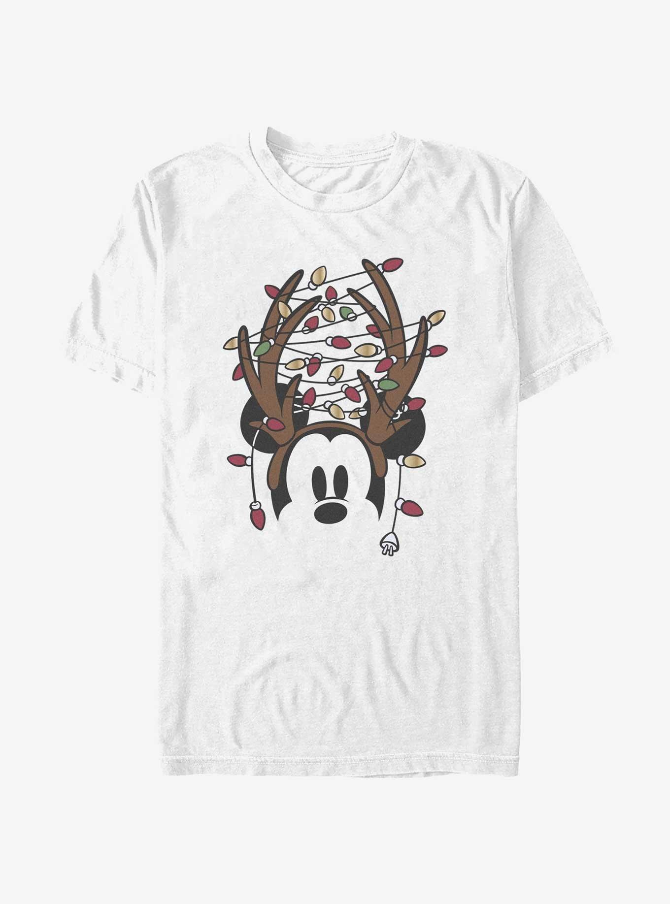 Disney Mickey Mouse Christmas Light Antlers T-Shirt, , hi-res