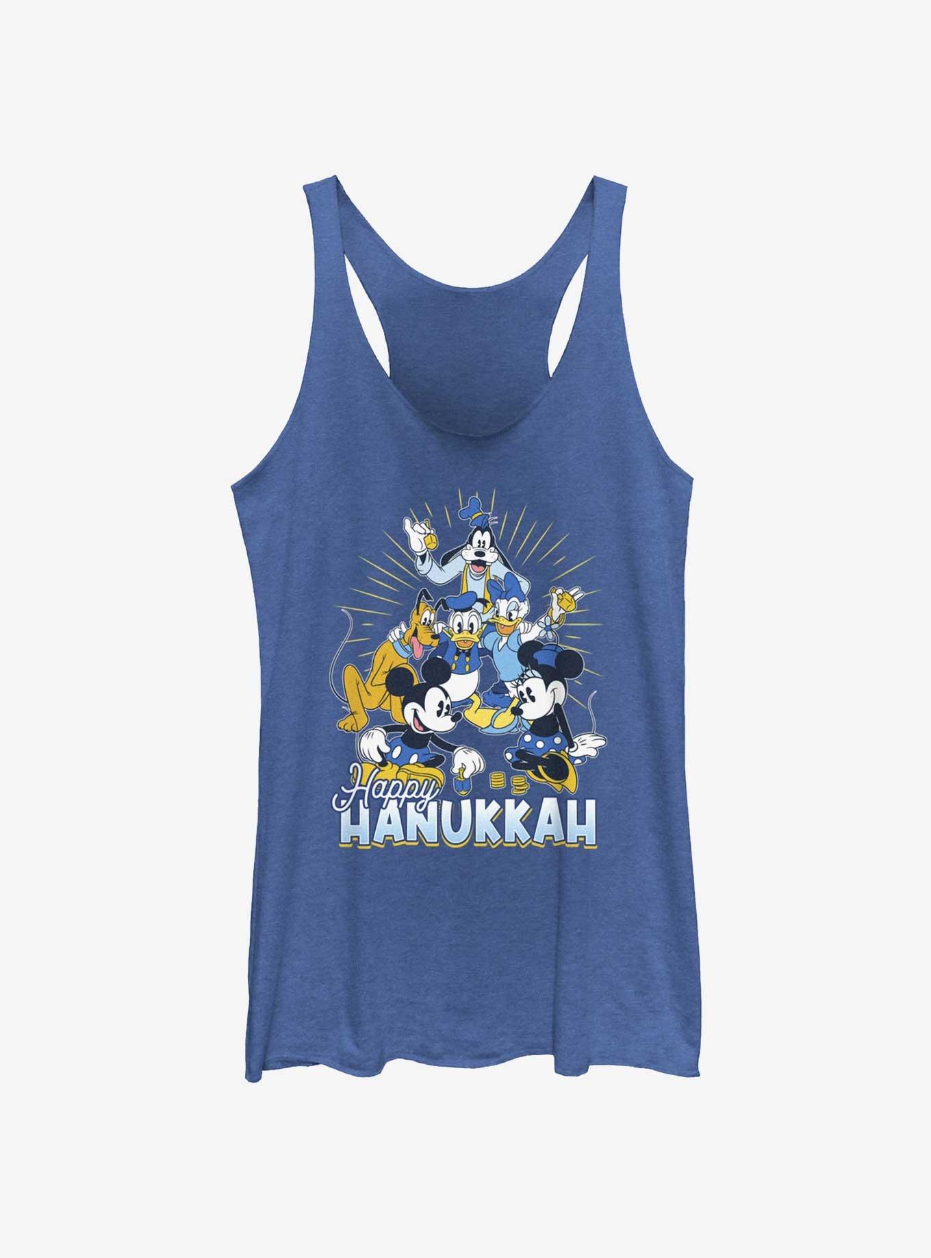 Disney Mickey Mouse Happy Hanukkah Friends Womens Tank Top, , hi-res