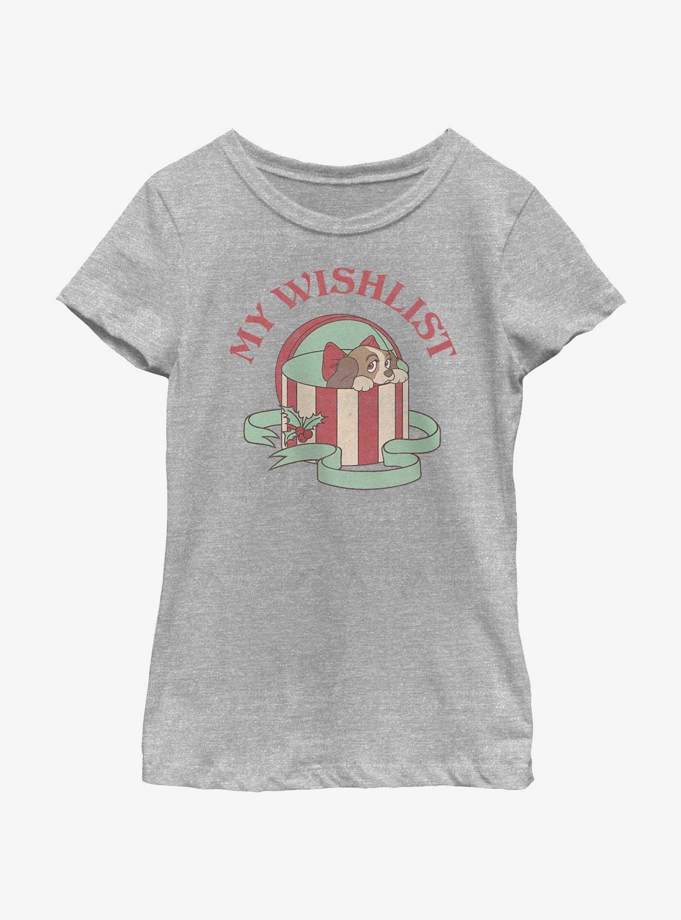 Disney Lady and the Tramp My Wishlist Youth Girls T-Shirt, ATH HTR, hi-res