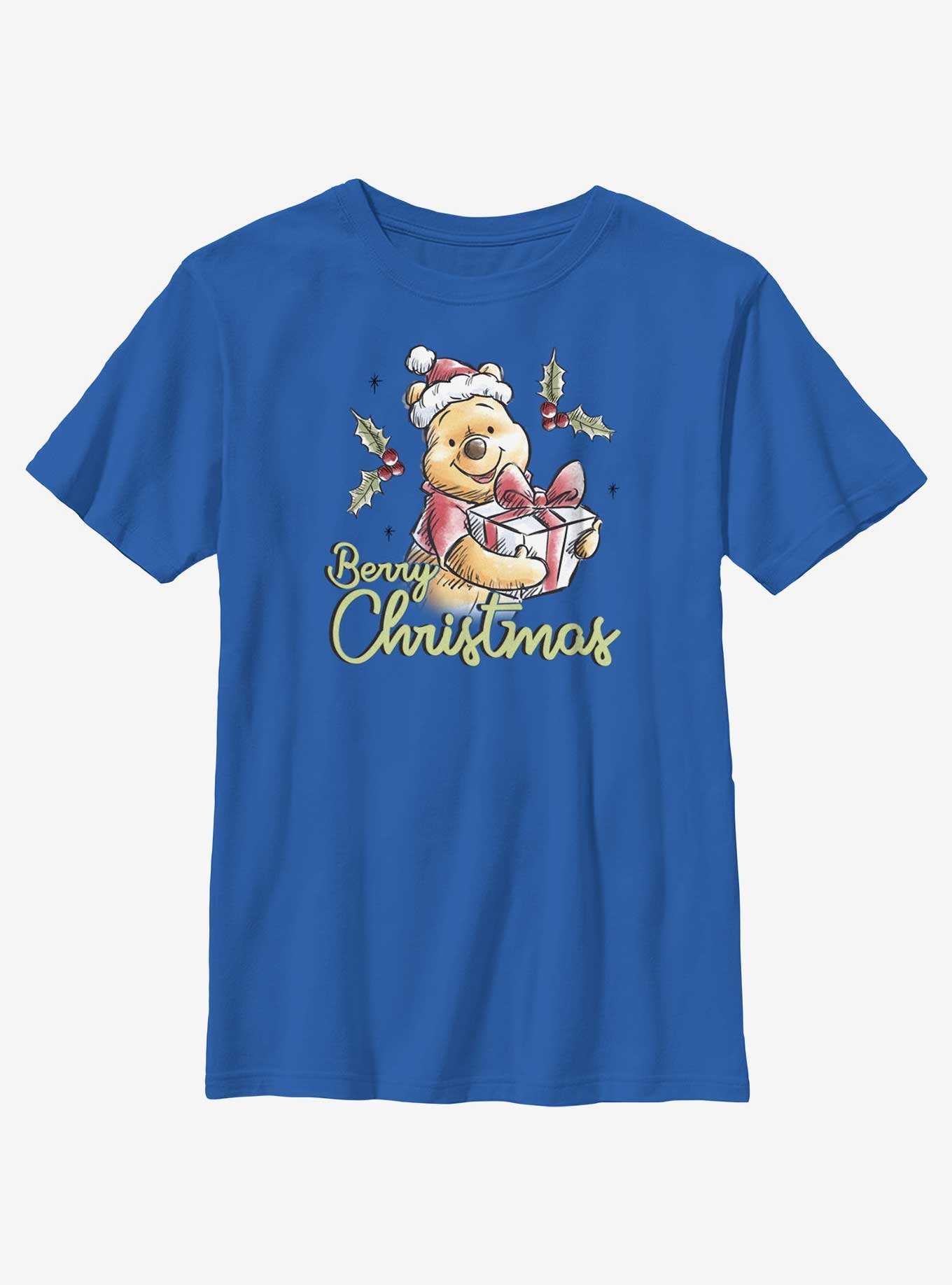 Disney Winnie The Pooh Berry Christmas Youth T-Shirt, , hi-res