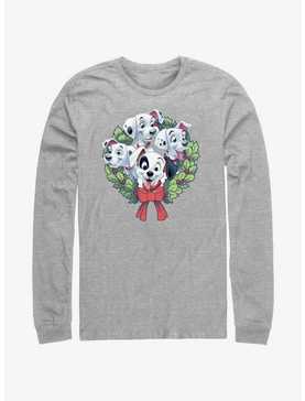 Disney 101 Dalmatians Puppy Christmas Wreath Long-Sleeve T-Shirt, , hi-res