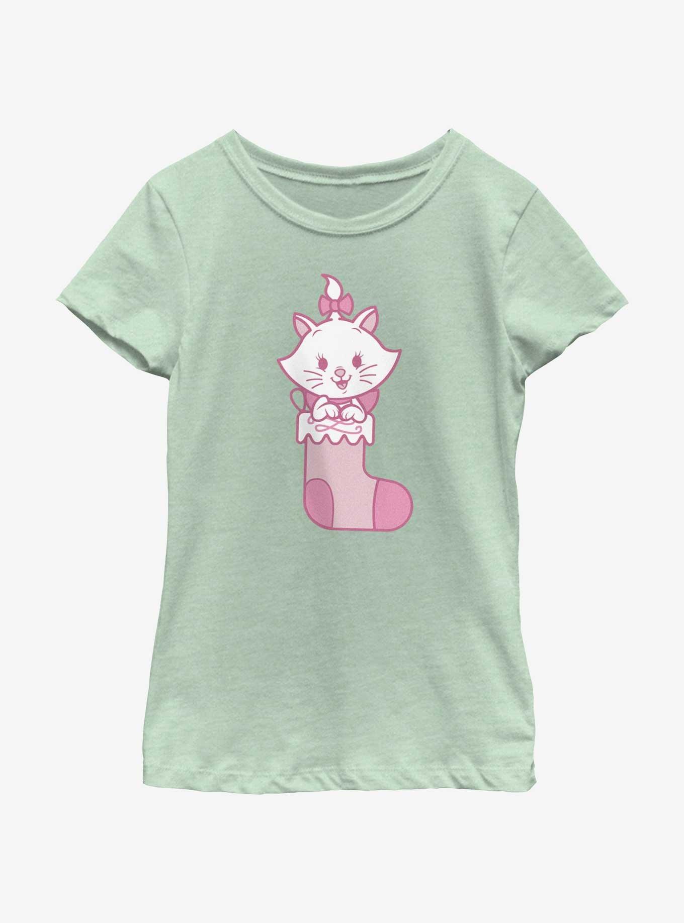 Disney The Aristocats Marie Stocking Youth Girls T-Shirt, MINT, hi-res