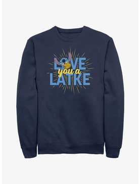 Disney Lilo & Stitch Hanukkah Love You A Latke Sweatshirt, , hi-res