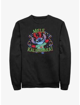 Disney Lilo & Stitch Mele Kalikimaka Merry Christmas in Hawaiian Sweatshirt, , hi-res