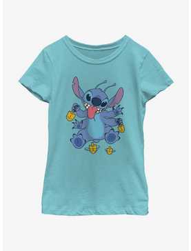 Disney Lilo & Stitch Hanukkah Spinning Dreidels Youth Girls T-Shirt, , hi-res