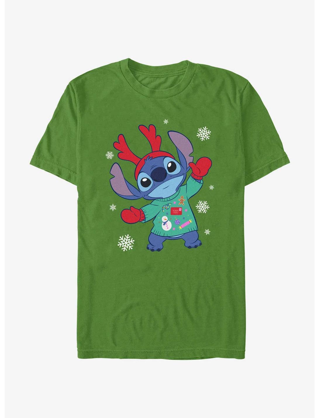 Disney Lilo & Stitch Reindeer Stitch T-Shirt, KELLY, hi-res
