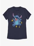 Disney Lilo & Stitch Hanukkah Spinning Dreidels Womens T-Shirt, NAVY, hi-res