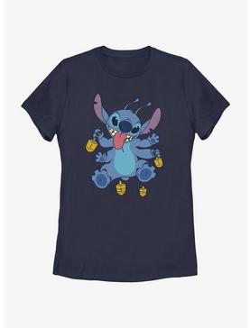 Disney Lilo & Stitch Hanukkah Spinning Dreidels Womens T-Shirt, , hi-res