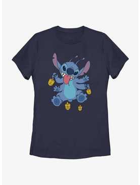 Disney Lilo & Stitch Hanukkah Spinning Dreidels Womens T-Shirt, , hi-res