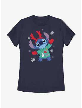 Disney Lilo & Stitch Reindeer Stitch Womens T-Shirt, , hi-res