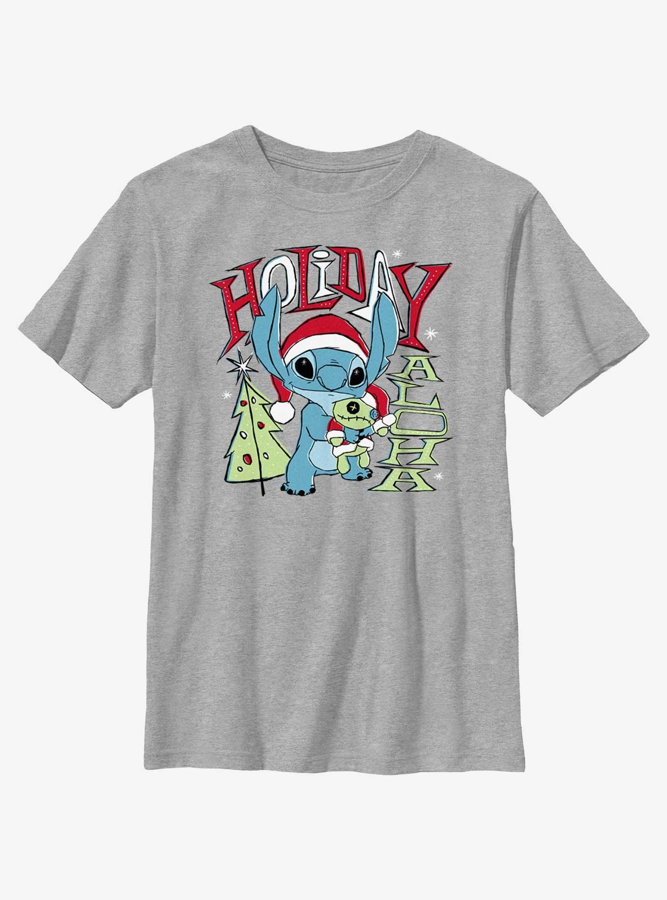 Disney Lilo & Stitch Holiday Aloha Youth T-Shirt, , hi-res
