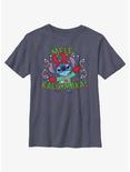 Disney Lilo & Stitch Mele Kalikimaka Merry Christmas in Hawaiian Youth T-Shirt, NAVY HTR, hi-res