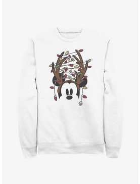 Disney Mickey Mouse Christmas Light Antlers Sweatshirt, , hi-res