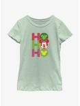 Disney Mickey Mouse Ho Ho Ho Ornaments Youth Girls T-Shirt, MINT, hi-res