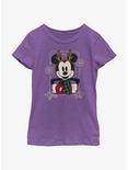 Disney Mickey Mouse Winter Ready Youth Girls T-Shirt, PURPLE BERRY, hi-res