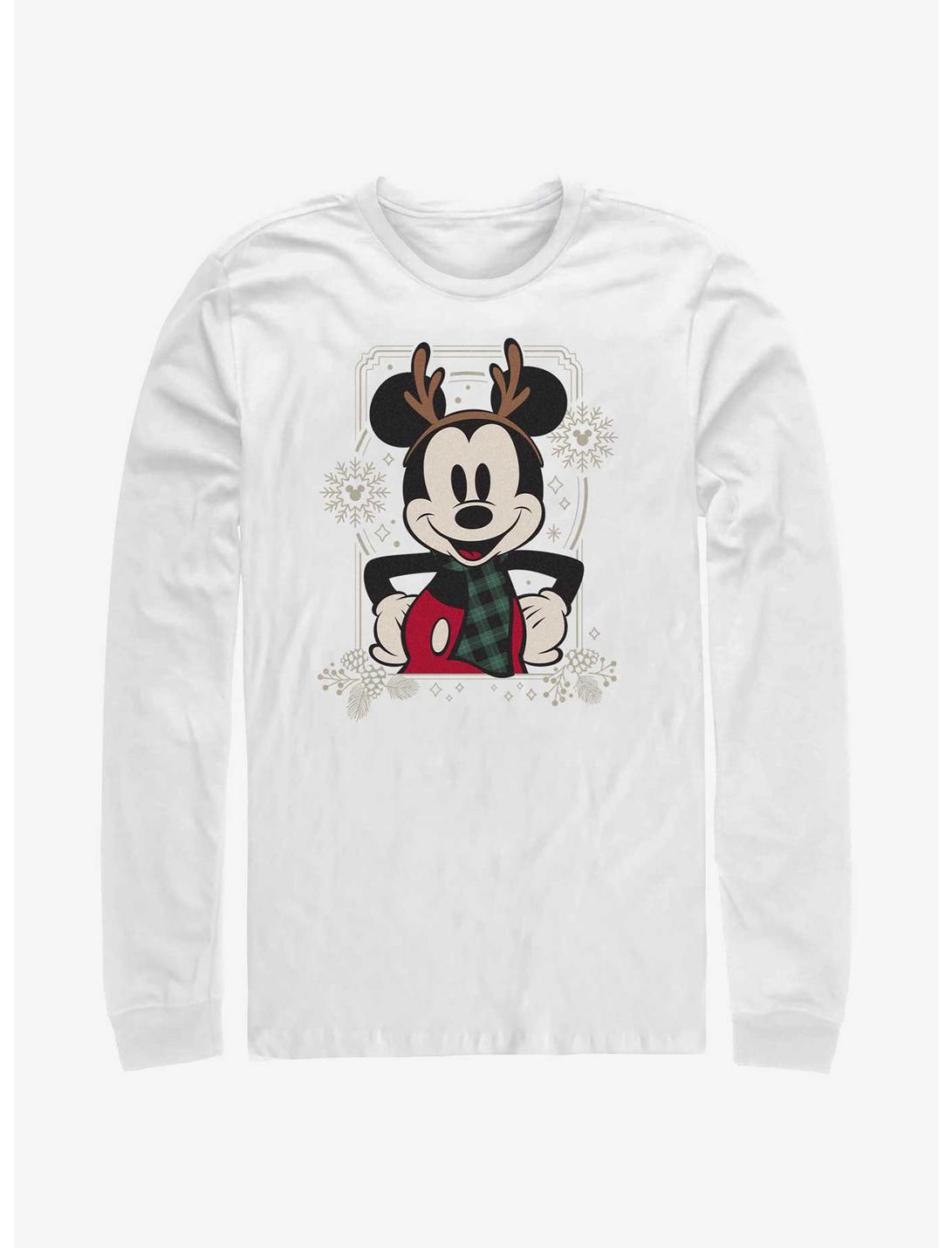 Disney Mickey Mouse Winter Ready Long-Sleeve T-Shirt, WHITE, hi-res