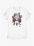 Disney Mickey Mouse Christmas Light Antlers Womens T-Shirt, WHITE, hi-res