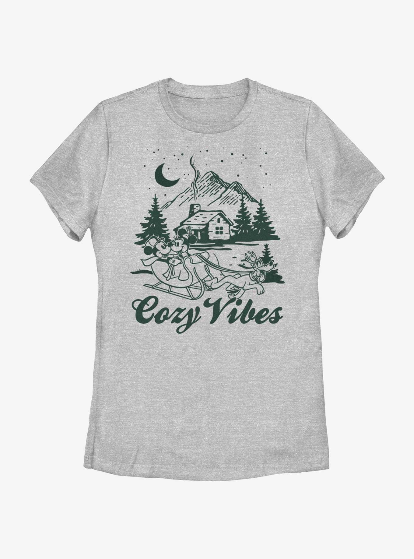 Disney Mickey Mouse Cozy Cabin Womens T-Shirt, ATH HTR, hi-res