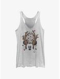Disney Mickey Mouse Christmas Light Antlers Womens Tank Top, WHITE HTR, hi-res