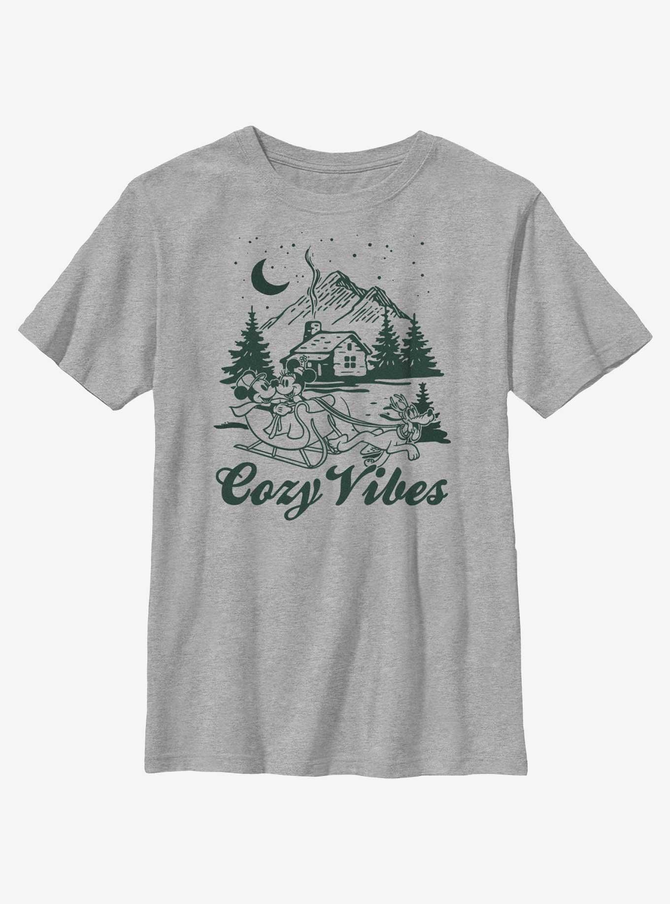 Disney Mickey Mouse Cozy Cabin Youth T-Shirt, ATH HTR, hi-res