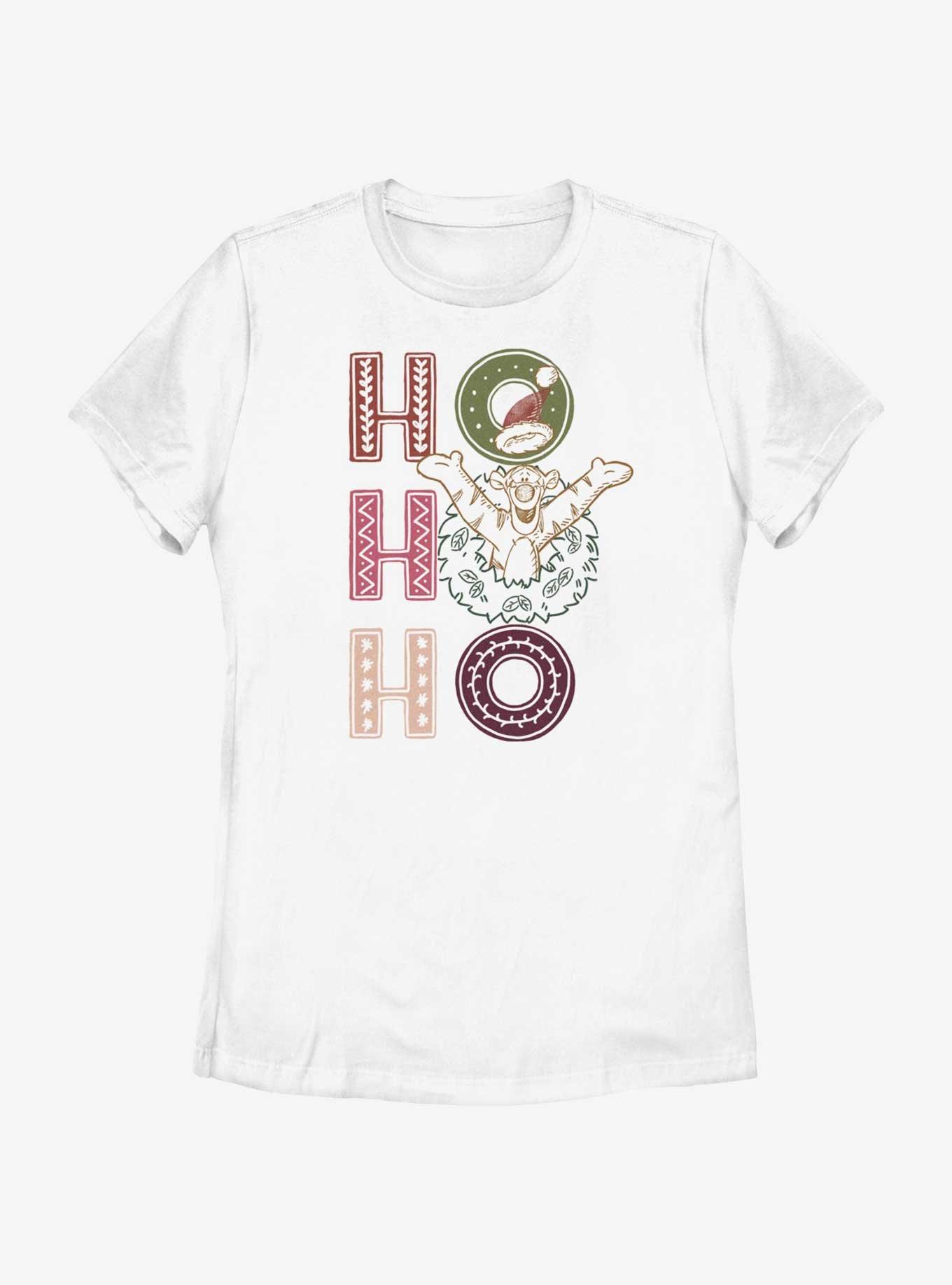 Disney Winnie The Pooh Tigger Ho Ho Ho Womens T-Shirt, WHITE, hi-res