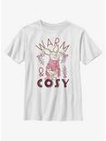 Disney Winnie The Pooh Piglet Warm and Cosy Youth T-Shirt, WHITE, hi-res