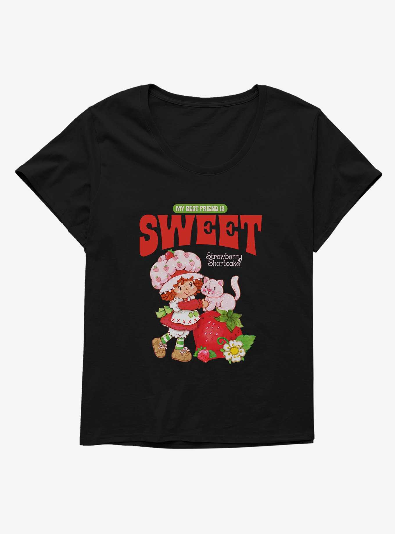 Strawberry Shortcake & Custard Vintage My Best Friend Is Sweet Girls T-Shirt Plus Size, , hi-res
