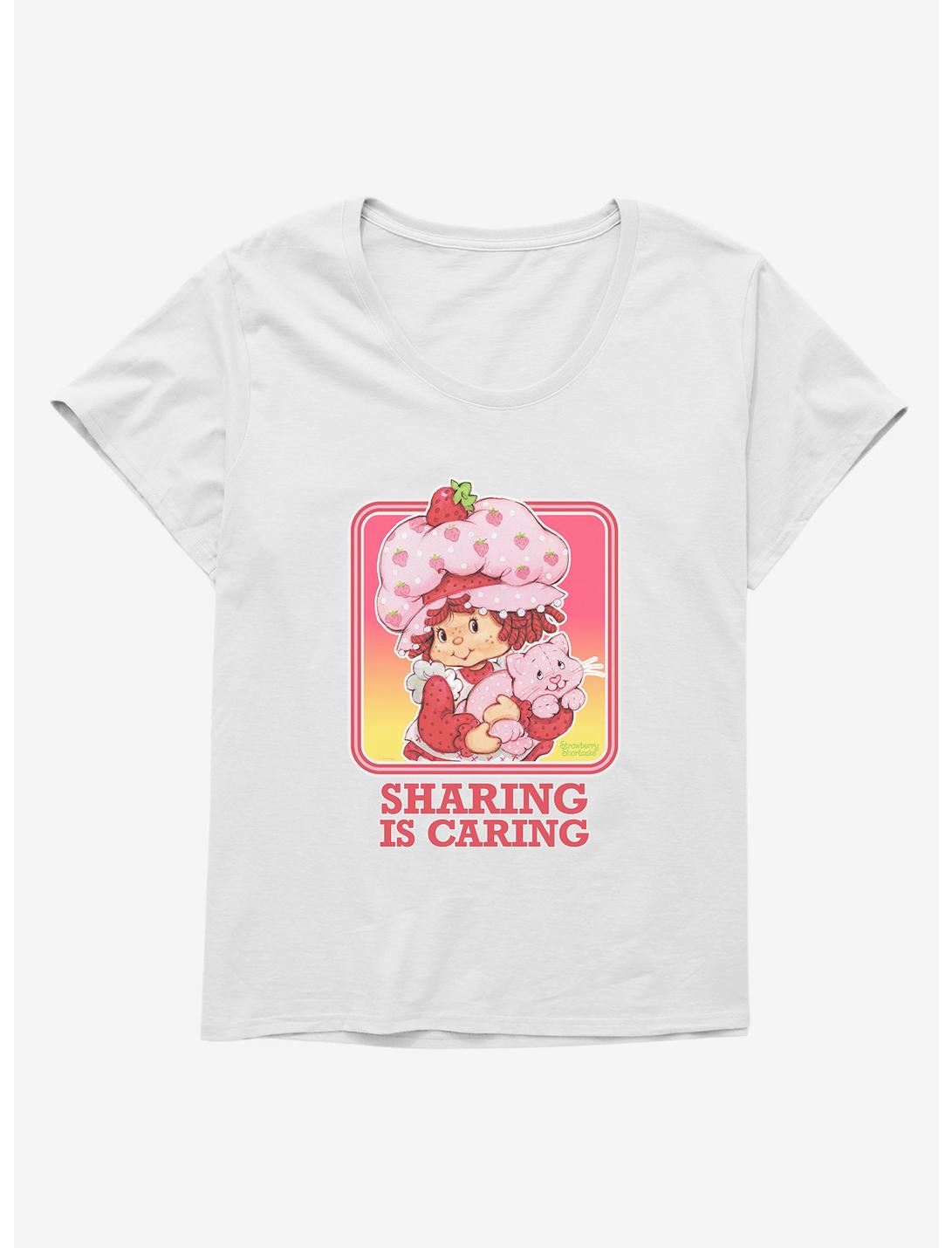Strawberry Shortcake Vintage Sharing Is Caring Girls T-Shirt Plus Size, , hi-res