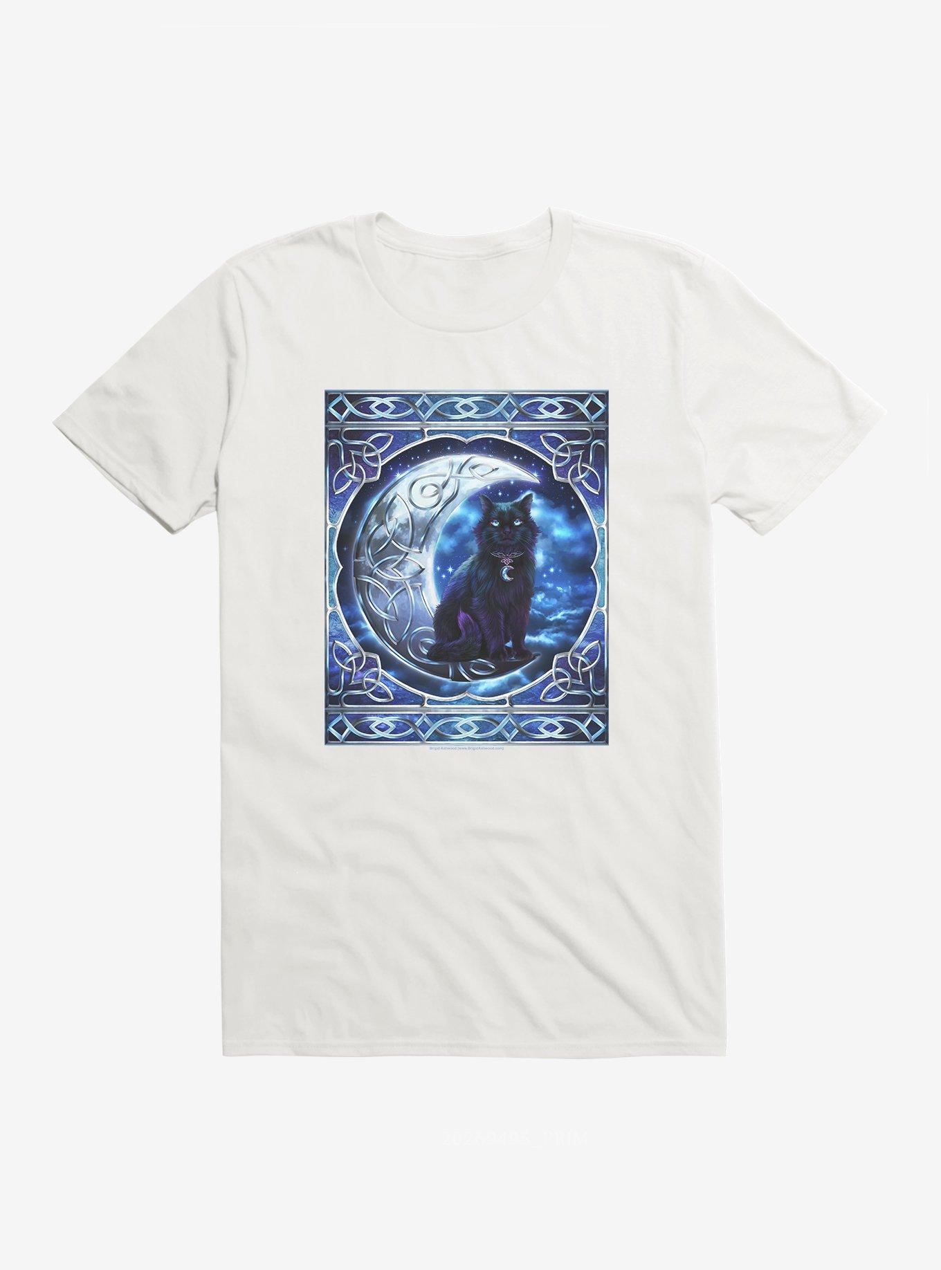 Celtic Black Cat T-Shirt by Brigid Ashwood, , hi-res